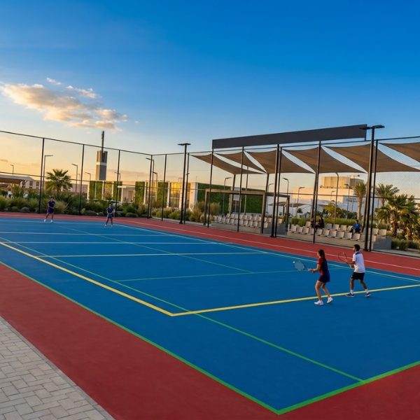 ملاعب تنس احترافية — دبي